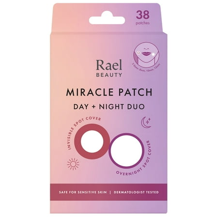 Rael Beauty Miracle Pimple Patch Day & Night Duo, for All Skin Types, 38 Count