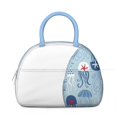 thumbnail image 2 of Insulated Lunch Bag Women, Reusable Light Blue Octopus Repeat Tote Lunch Box, Leakproof Cooler Lunch Bags for Work Office Travel Picnic, 2 of 4
