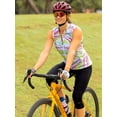 thumbnail image 5 of Terry Cycling Clothes for Women Padded Breakaway Bike Knicker 18" Cropped Cycling Capri Pants For Women With Padding, 5 of 9