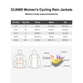 thumbnail image 2 of 33,000ft Packable Rain Jacket Women Lightweight Waterproof Raincoat with Hood Cycling Jacket Windbreaker, 2 of 9