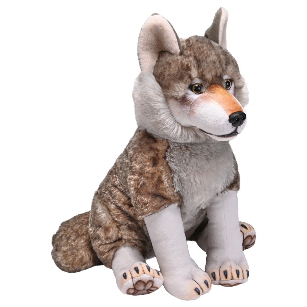 Wild Republic Artist Collection, Wolf, Gift for Kids, 15 inches, Plush Toy, Fill is Spun Recycled Water Bottles