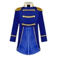 thumbnail image 3 of LiiYii Baby Boys Medieval Royal Prince Tailcoat Jacket Tassel Long Sleeve Vintage Tuxedo Coat Royal Blue 3T, 3 of 6