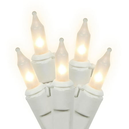 Set of 50 Frosted White Mini Christmas Lights 6