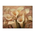 thumbnail image 3 of Designart "Cream Pink Lily Serenade Soft Florals" Floral Print on Natural Pine Wood, 3 of 5