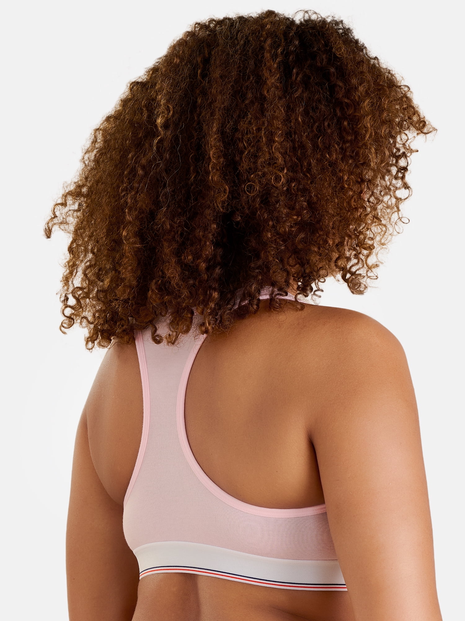 Fresh by Fruit of the Loom Women's 2-Pack Cotton Racerback Scoop Bralette, Size XS-XXL