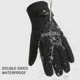 thumbnail image 5 of Hellosay Mens Ski Snow Warm Gloves Thermal Warm Touch Screen Gloves Christmas Gifts Black, 5 of 10