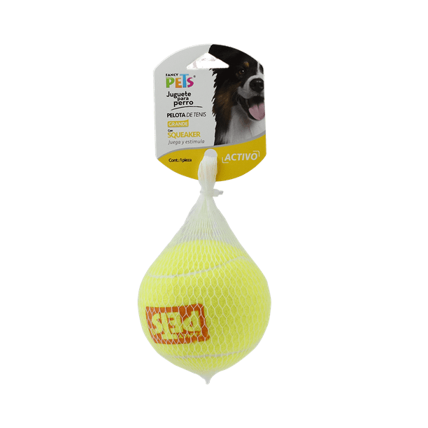 Juguete Pelota Gde De Tenis C/Squeaker - 1 Pz Fancy Pets pelota