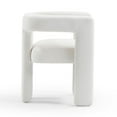 thumbnail image 6 of Sloane Bone White Upcycled Fabric Chair, 6 of 8