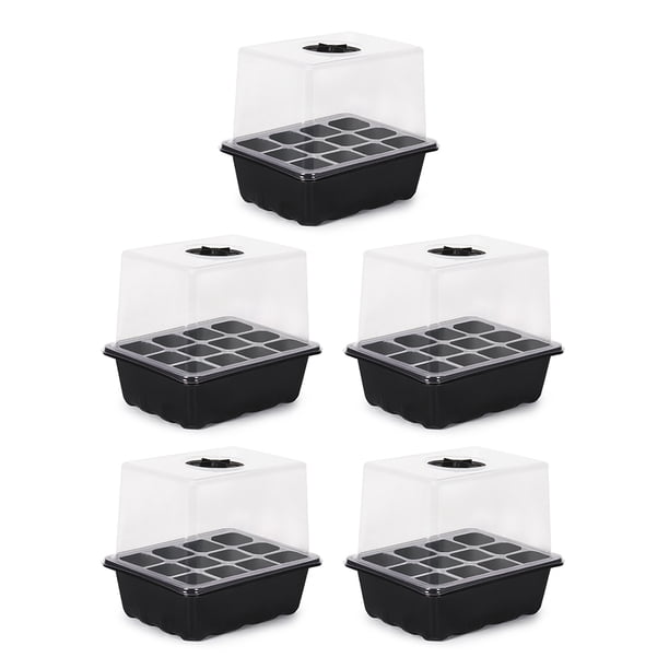 Germinación Cultivo Jardinería Caja Flores Semilla Planta Grow Class Starter 6/12 Agujeros Con Tapa Elevada para Semillas Que Crecen