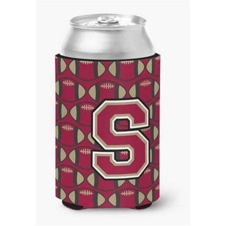 

Letter S Football Garnet & Gold Can or Bottle Hugger