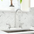 thumbnail image 4 of Pacific Bay Lynden Kitchen Faucet Modern High Arc Sink Faucet, Brushed Satin Nickel, 4 of 7
