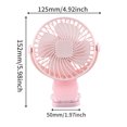 thumbnail image 5 of maxiaoxia USB Charging Desktop Clip Small Fan Home Office Student Dormitory Silent Fan Portable Cooling Fan Chill Fans for Home Outdoor, 5 of 6