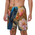 thumbnail image 1 of Balery Bluebird Blossom Elegance Bañador para hombre, shorts de playa de secado rápido con entrepierna y forro de compresión-XX-Large, 1 of 6