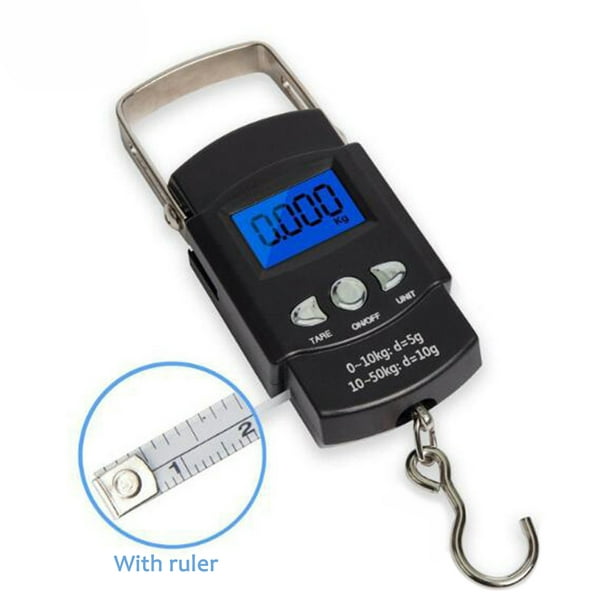 Doolland Fishing Scale Portable Have Hook And Light Quality Electronics New Weight Tool Button With Tape Measure
