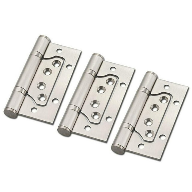3 PCS Stainless Steel Face Frame Mounting Furniture Hinges Spring Hinges for Kitchen Cabinet Door Furniture (Silver)