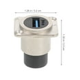 thumbnail image 2 of SWETRACE Conector USB Flush Mount Para Montaje En Panel Con Resistencia Y Uso Industrial Plateado, 2 of 7