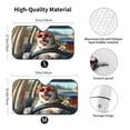 thumbnail image 3 of KAKALAD Funny Dog Driving a Car Universal Windshield Car Sun Shades Accordion Folding Auto Aluminum Sunshade 51"x 27.5", 3 of 9