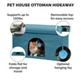 thumbnail image 5 of FurHaven Pet Products Large Pet House Ottoman for Dogs & Cats - Ocean Blue, 5 of 10