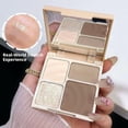 thumbnail image 3 of SculptPro 4-Color Contouring Makeup Palette, All-in-One Face Kit with Foundation, Highlighter, & Nose Shadow for Sculpting & Defining, 2 Styles, 3 of 8