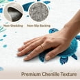thumbnail image 6 of ODIKA 5'x7' Washable Area Rug Animals Turtle Reef Motif Nautical Ocean Border Scattered Symmetrical for Small Living Room, Bedroom, Easy Care, Non-Shedding, Pet Friendly, 6 of 7