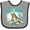Heather and Black, variant on Inktastic Cat Nap Cute Sleeping Cat Boys or Girls Baby Bib