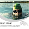 thumbnail image 4 of Soidarity Gafas de natación con correa elástica, gafas de silicona, lentes HD impermeables, gafas portátiles, gafas de natación para competición Deportes acuáticos Blanco Soidarity OD023496-01, 4 of 6