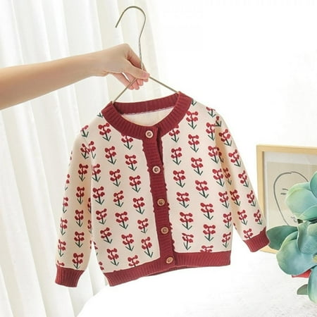

Elaydool Bobora Spring Children s Sweater Cardigan Boys And Girls College Style Jacket Knit Sweater Baby Knitted Sweaters