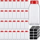 thumbnail image 1 of Frascos de plástico para especias Mifoci, paquete de 28 unidades, 475 ml, con tapa para coctelera, color rojo, 1 of 7