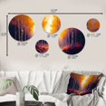 thumbnail image 4 of Designart "Golden Hour Birch Trees III" Landscape Forest Metal Wall Art Set of 5 Piece, 4 of 5