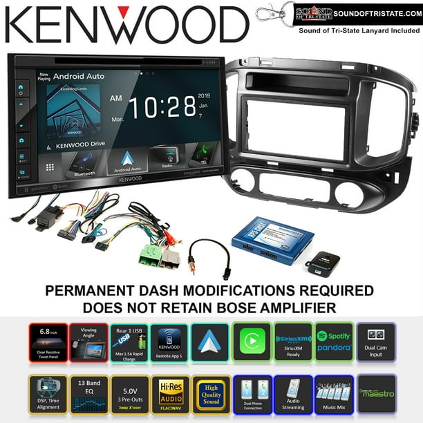 Kenwood DDX6906S DVD Player install kit 1517 Chevrolet Colorado GMC