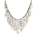 thumbnail image 2 of Handmade Trendy White Pearl V-Shape Chandelier Necklace, 2 of 3