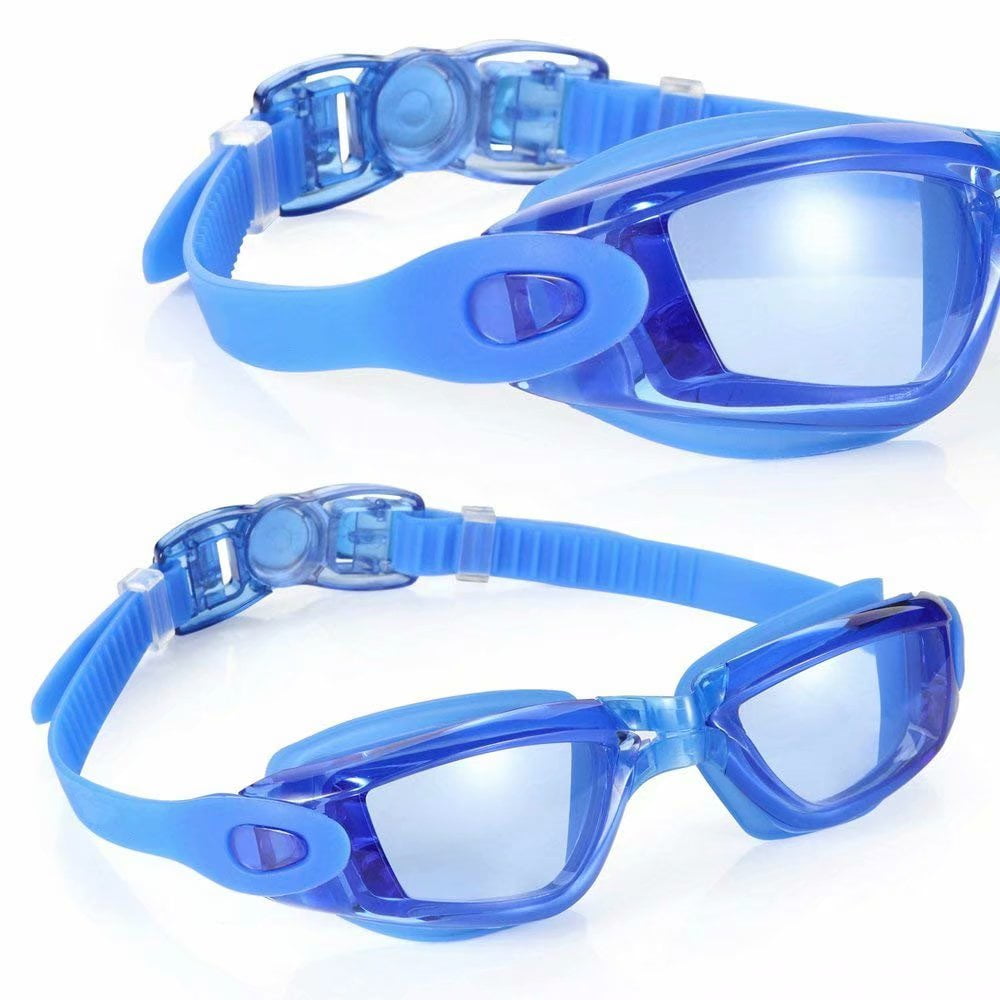 Dolfino Zeus Mirrored Blue Swim GogglesAdult 12+ 