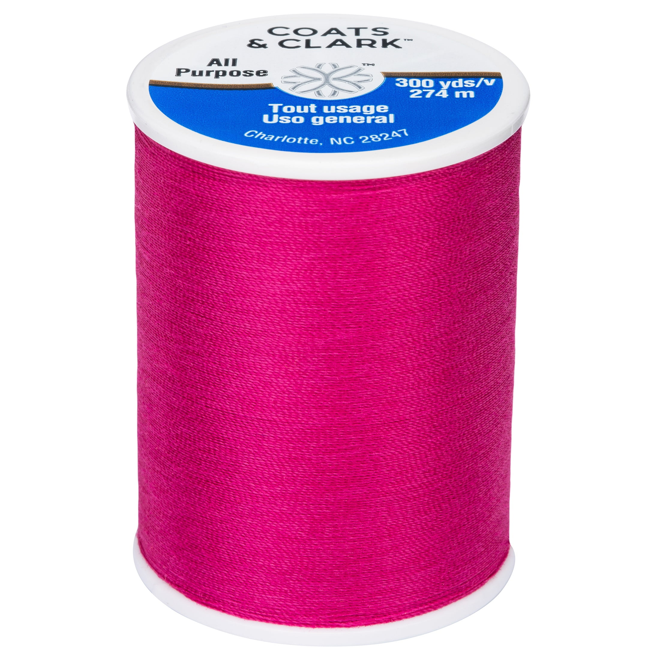 (3 pack) Coats & Clark All Purpose Red Rose Polyester Thread, 300 Yards