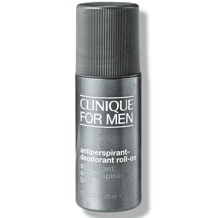 Clinique Antiperspirant Deodorant Roll On for Men Protects Against Underarm Wetness & Odour 2.5 oz..(pack of 2))