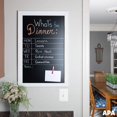 thumbnail image 5 of Ilyapa Rustic Wooden Magnetic Kitchen Chalkboard Sign - 20x30 Inch White Framed Wall Hanging Chalk Board for Farmhouse Decor, Wedding, Restaurant Menu, 5 of 7
