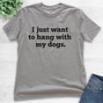 thumbnail image 2 of Kids I Just Want To Hang With My Dogs Shirt, Youth Kids Boy Girl T-Shirt, Dog Owner Shirt, Pet Owner Shirt, Dark Heather Gray, X-Large, 2 of 4