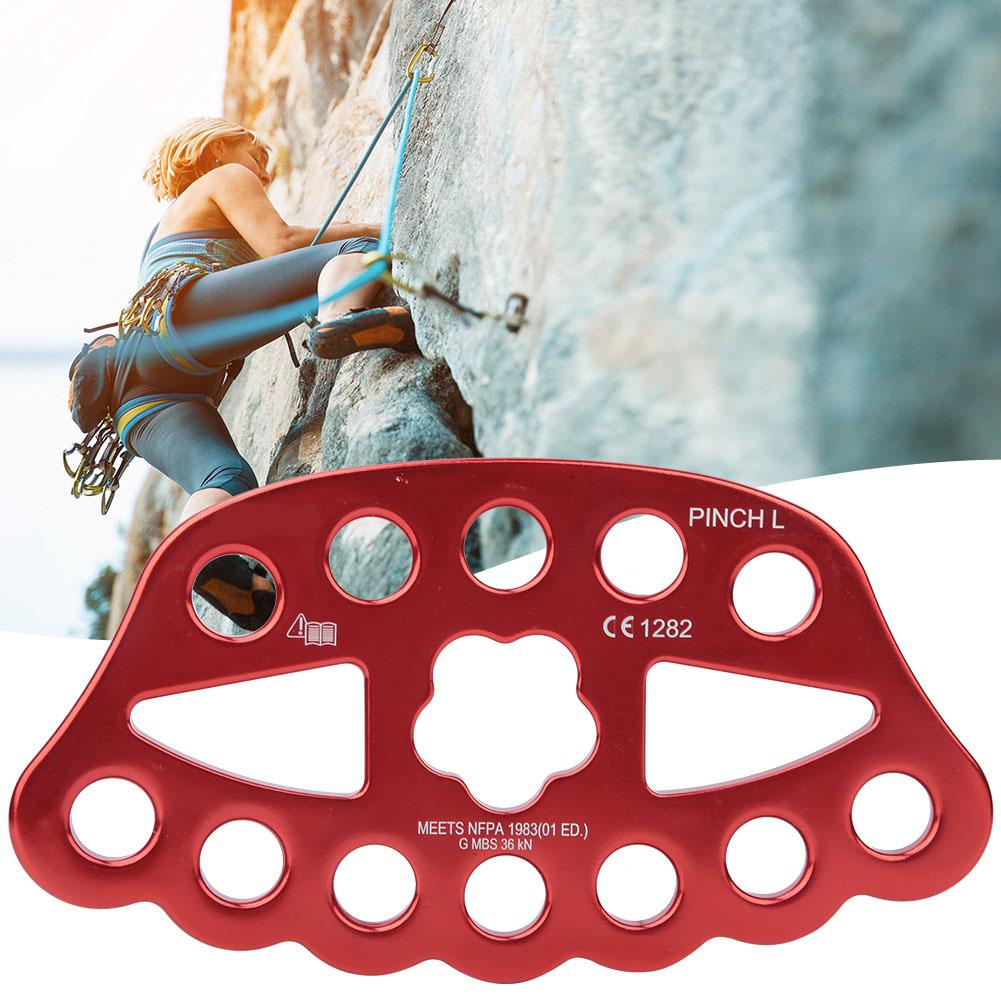 Mgaxyff 36KN Climbing Rigging Plate,36KN 12 Holes Outdoor Rope Paw