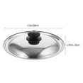Axio Stainless Steel Pan Lid Round Pot Lid Frying Pan Cover Pot Pan Lid