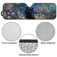 thumbnail image 6 of Yuyamidu Black Cat Windshield Sun Visor Sunshade Sun Shield for 2007-2018 Jeep Wrangler JK JKU & 1997-2006 Jeep Wrangler TJ LJ, Blue, 6 of 7