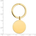 thumbnail image 2 of 14K Yellow Gold Round High Polished Disc Key Ring, 2 of 2