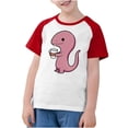 thumbnail image 4 of RXIRUCGD 2025 Vêtements d'Été pour Enfants Tout-Petits Garçons Filles Mode Mignon Col Rond Imprimé Manches Courtes Haut, 4 of 7