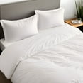 thumbnail image 7 of Ruvanti King  Size Cotton Duvet Cover Set - Off White 3 Pieces with Button Closure, 106x96 inches, 7 of 7