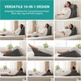 thumbnail image 2 of Wedge Pillow Headboard Orthopedic Bed Wedge Pillows Set for After Surgery Adjustable Pillow Wedge for Acid Reflux&Back Pain Relief Sleeping Back Pillow for Bed Sitting Up Wh, 2 of 6