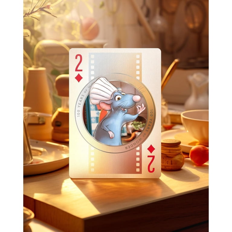 bicycle disney limited edition 100 year anniversary playing cards Box printed with holographic foil. Bicycle Disney 100th Anniversary Playing