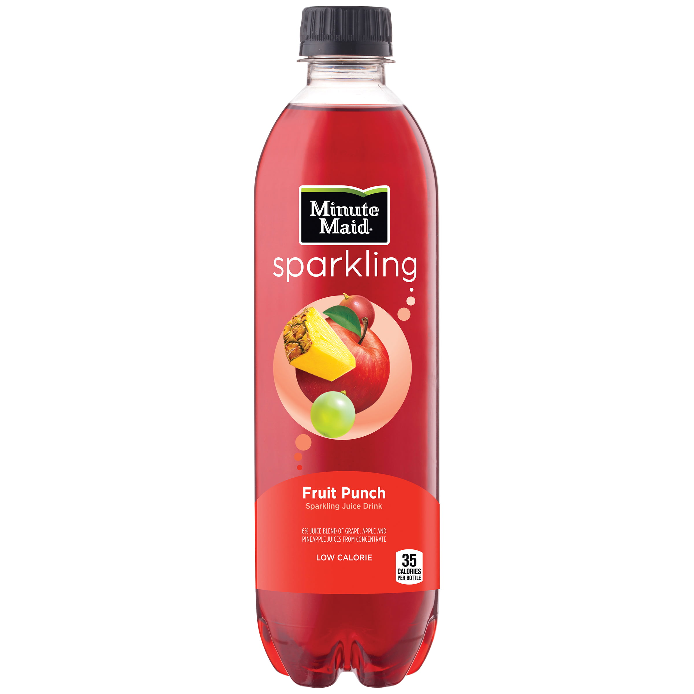 Minute Maid Sparkling Juice Fruit Punch 16 9 Fl Oz 12 Ct Walmart Com Walmart Com