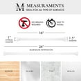 thumbnail image 4 of MERIVILLE 1" Tension Curtain Rod, Adjustable 16–24 Inches, Off White, 4 of 7