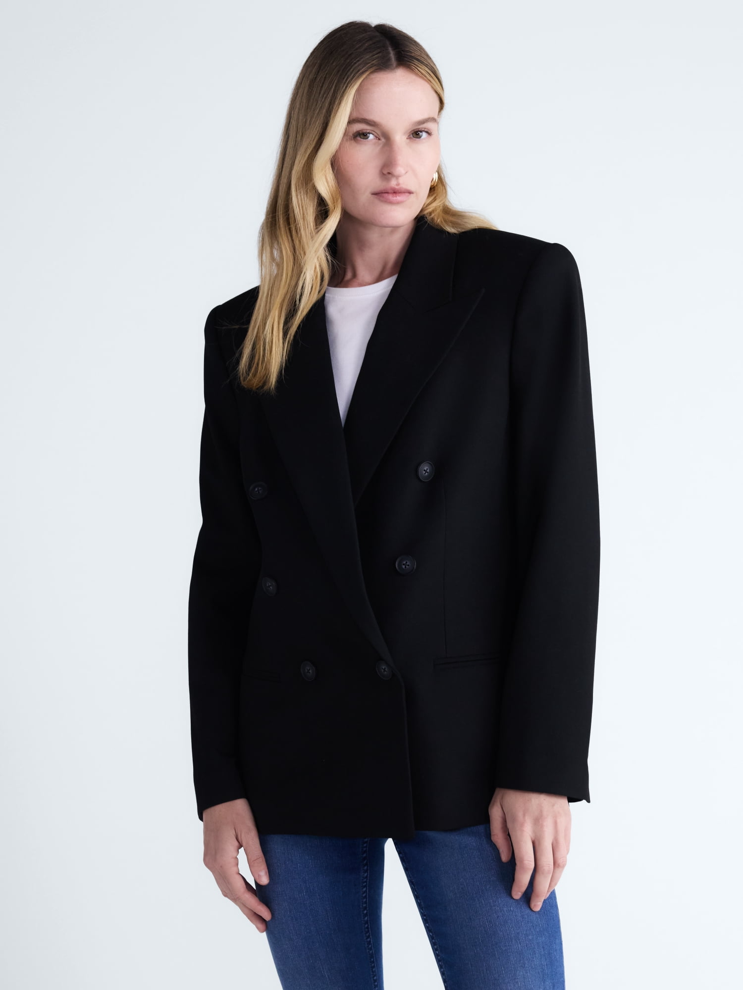 Scoop Women's Double Breasted Blazer, Sizes XS-XXL