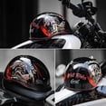 thumbnail image 5 of Casco de motocicleta de medio casco Carat retro de alta calidad, multiusos, diseño clásico, elegante, seguro, cómodo, calcomanías originales, 5 of 5