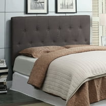 Zele Fabric Tufted Full/Queen Headboard, Gray