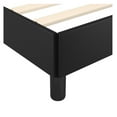 thumbnail image 6 of Full Bed Frame Black Faux Leather, 53.9"x74.8", Modern Platform Bed, Durable & Stable, 6 of 8